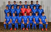 1 May 2019; The Italy squad during a UEFA U17 European Championship Finals portrait session at CityWest Hotel in Saggart, Dublin. Photo by Seb Daly/Sportsfile