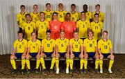 1 May 2019; The Sweden squad during a UEFA U17 European Championship Finals portrait session at CityWest Hotel in Saggart, Dublin. Photo by Seb Daly/Sportsfile