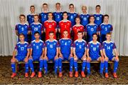 1 May 2019; The Iceland squad during a UEFA U17 European Championship Finals portraits session at CityWest Hotel in Saggart, Dublin. Photo by Seb Daly/Sportsfile