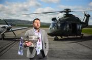 3 May 2019; Kildare manager Cian O'Neill poses for a portrait during the launch of the Leinster GAA Senior Championships at the Casement Aerodrome in Baldonnel, Dublin. Photo by David Fitzgerald/Sportsfile