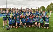 5 May 2019; Seapoint players celebrate after the Leinster Rugby U14 Plate Final match between Seapoint and Terenure at Energia Park in Dublin. Photo by Matt Browne/Sportsfile