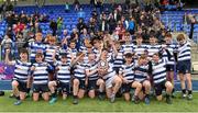 5 May 2019; Blackrock players celebrate after the Leinster Rugby U14 Cup Final match between Blackrock and Newbridge at Energia Park in Dublin. Photo by Matt Browne/Sportsfile