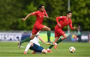 7 May 2019; Tiago Tomás of Portugal in action against Daniil Shamkin of Russia during the 2019 UEFA European Under-17 Championships Group C match between Portugal and Russia at the UCD Bowl in Dublin. Photo by Sam Barnes/Sportsfile