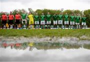 8 May 2019; The Irish Defence Forces team and officials prior to the match between Irish Defence Forces and United Kingdom Armed Forces at Richmond Park in Dublin. Photo by Stephen McCarthy/Sportsfile