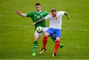 8 May 2019; Michael Campbell of United Kingdom Armed Forces and David Long of Irish Defence Forces during the match between Irish Defence Forces and United Kingdom Armed Forces at Richmond Park in Dublin. Photo by Stephen McCarthy/Sportsfile