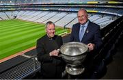 9 May 2019; Uachtarán Chumann Lúthchleas Gael Seán Ó hÓráin and The Revd Charles Mullen, Dean’s Vicar, today announced details of a special service in St. Patrick’s Cathedral, Dublin, celebrating inclusivity in the GAA. The ecumenical choral evensong will take place at 3.15pm on the afternoon of Sunday, May 26th. Special guests include the Sam Maguire and Liam MacCarthy cups. The service is open to persons of all faiths and none and will feature contributions from a variety of figures from the GAA and Irish community and church life. Photo by David Fitzgerald/Sportsfile