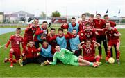 10 May 2019; Hungary players celebrate after the 2019 UEFA European Under-17 Championships Group C match between Russia and Hungary at the Regional Sports Centre in Waterford. Photo by Diarmuid Greene/Sportsfile