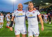 17 May 2019; Rory Best, left, and Darren Cave of Ulster following the Guinness PRO14 Semi-Final match between Glasgow Warriors and Ulster at Scotstoun Stadium in Glasgow, Scotland. Photo by Ross Parker/Sportsfile
