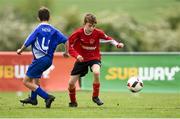 18 may 2019; NDSL in blue in action against  Longford in red during the U12 SFAI Subway Plate National Final match between NDSL and Longford in Gainstown, Mullingar, Co. Westmeath. Photo by Oliver McVeigh/Sportsfile