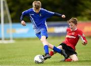 18 may 2019; NDSL in blue in action against Longford in red during the U12 SFAI Subway Plate National Final match between NDSL and Longford in Gainstown, Mullingar, Co. Westmeath. Photo by Oliver McVeigh/Sportsfile