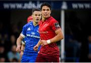 18 May 2019; Joey Carbery of Munster and Jonathan Sexton of Leinster during the Guinness PRO14 semi-final match between Leinster and Munster at the RDS Arena in Dublin. Photo by Harry Murphy/Sportsfile