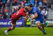 18 May 2019; James Lowe of Leinster is tackled by Mike Haley of Munster during the Guinness PRO14 semi-final match between Leinster and Munster at the RDS Arena in Dublin. Photo by Harry Murphy/Sportsfile