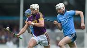 19 May 2019; Paudie Foley of Wexford in action against Shane Barrett of Dublin during the Leinster GAA Hurling Senior Championship Round 2 match between Dublin and Wexford at Parnell Park in Dublin. Photo by Daire Brennan/Sportsfile