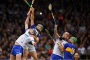 19 May 2019; Stephen Bennett and Maurice Shanahan of Waterford  in action against Cathal Barrett and James Barry of Tipperary  during the Munster GAA Hurling Senior Championship Round 2 match between Tipperary and Waterford at Semple Stadium, Thurles in Tipperary. Photo by Ray McManus/Sportsfile