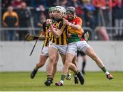 19 May 2019; John Donnelly of Kilkenny in action against Richard Coady of Carlow during the Leinster GAA Hurling Senior Championship Round 2 match between Carlow and Kilkenny at Netwatch Cullen Park in Carlow. Photo by Ben McShane/Sportsfile