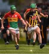 19 May 2019; David English of Carlow in action against Alan Murphy of Kilkenny during the Leinster GAA Hurling Senior Championship Round 2 match between Carlow and Kilkenny at Netwatch Cullen Park in Carlow. Photo by Ben McShane/Sportsfile