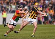 19 May 2019; Richie Leahy of Kilkenny in action against Seamus Murphy of Carlow during the Leinster GAA Hurling Senior Championship Round 2 match between Carlow and Kilkenny at Netwatch Cullen Park in Carlow. Photo by Ben McShane/Sportsfile