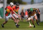 19 May 2019; Alan Murphy of Kilkenny in action against Kevin McDonald, left, and John Nolan of Carlow during the Leinster GAA Hurling Senior Championship Round 2 match between Carlow and Kilkenny at Netwatch Cullen Park in Carlow. Photo by Ben McShane/Sportsfile