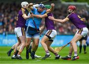 19 May 2019; Conal Keaney of Dublin in action against Wexford players, left to right, Liam Ryan, Matthew O’Hanlon, and Matthew O’Hanlon during the Leinster GAA Hurling Senior Championship Round 2 match between Dublin and Wexford at Parnell Park in Dublin. Photo by Daire Brennan/Sportsfile