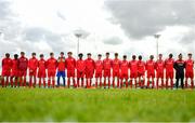 19 May 2019; The Cork squad ahead of the Under 16 SFAI Subway Championship Final match between DDSL and Cork at Mullingar Athletic in Gainstown, Westmeath. Photo by Ramsey Cardy/Sportsfile