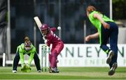 5 May 2019; Shemaine Campbelle of West Indies and Ireland wicketkeeper Mary Waldron watch a delivery from Sophie McMahon of Ireland during the T20 International between Ireland and West Indies at the YMCA Cricket Ground, Ballsbridge, Dublin.  Photo by Brendan Moran/Sportsfile