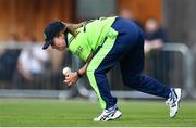 5 May 2019; Laura Delany of Ireland makes a catch during the T20 International between Ireland and West Indies at the YMCA Cricket Ground, Ballsbridge, Dublin.  Photo by Brendan Moran/Sportsfile