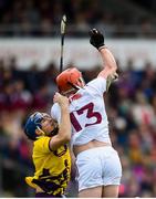 26 May 2019; Conor Whelan of Galway in action against Shaun Murphy of Wexford during the Leinster GAA Hurling Senior Championship Round 3A match between Galway and Wexford at Pearse Stadium in Galway. Photo by Stephen McCarthy/Sportsfile