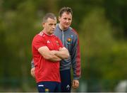 26 May 2019; Cork manager Ephie Fitzgerald with selector James Masters ahead of the TG4 Munster Ladies Senior Football Championship Round 2 match between Cork and Waterford at Cork Institute of Technology in Cork. Photo by Eóin Noonan/Sportsfile