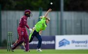 5 May 2019; Celeste Raack of Ireland bowls during the T20 International between Ireland and West Indies at the YMCA Cricket Ground, Ballsbridge, Dublin.  Photo by Brendan Moran/Sportsfile