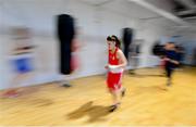 30 May 2019; Team Ireland boxer Michaela Walsh prepares for competition at the European Games in Minsk at the Sport Ireland Institute in Abbotstown, Dublin. Photo by Ramsey Cardy/Sportsfile