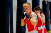 30 May 2019; Team Ireland boxer Kurt Walker prepares for competition at the European Games in Minsk at the Sport Ireland Institute in Abbotstown, Dublin. Photo by Ramsey Cardy/Sportsfile