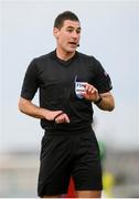 6 May 2019; Referee Rade Obrenovic during the 2019 UEFA European Under-17 Championships Group A match between Republic of Ireland and Czech Republic at the Regional Sports Centre in Waterford. Photo by Stephen McCarthy/Sportsfile