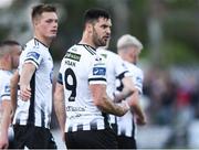 31 May 2019; Pat Hoban of Dundalk celebrates after scoring his sides second goal during the SSE Airtricity League Premier Division match between Dundalk and Sligo Rovers at Oriel Park in Dundalk, Louth. Photo by Oliver McVeigh/Sportsfile