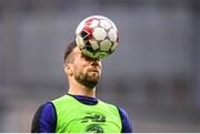 7 June 2019; Shane Duffy of Republic of Ireland prior to the UEFA EURO2020 Qualifier Group D match between Denmark and Republic of Ireland at Telia Parken in Copenhagen, Denmark. Photo by Stephen McCarthy/Sportsfile