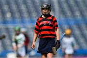 10 June 2019; Kate Keaney of St Colmcille's SNS Knocklyon, and daughter of Dublin hurler Conal Keaney, during the Corn Bean Uí Phuirseil Cup Final against St Pius X GNS, Terenure, during the Allianz Cumann na mBunscol Finals 2019 at Croke Park in Dublin. Photo by Piaras Ó Mídheach/Sportsfile