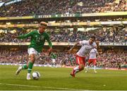 10 June 2019; A general view of Callum Robinson of Republic of Ireland during the UEFA EURO2020 Qualifier Group D match between Republic of Ireland and Gibraltar at the Aviva Stadium, Lansdowne Road in Dublin. Photo by Harry Murphy/Sportsfile