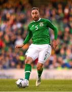 10 June 2019; Richard Keogh of Republic of Ireland during the UEFA EURO2020 Qualifier Group D match between Republic of Ireland and Gibraltar at the Aviva Stadium, Lansdowne Road in Dublin. Photo by Harry Murphy/Sportsfile