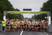 15 June 2019; A general view of competitors at the start of the Irish Runner 5 Mile in conjunction with the AAI National 5 Mile Championships at the Phoenix Park in Dublin. Photo by Harry Murphy/Sportsfile