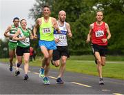 15 June 2019; Eddie Mcgrath of Liffey Valley A.C., Co. Dublin, centre and Brian Martin, right, compete during the Irish Runner 5 Mile in conjunction with the AAI National 5 Mile Championships at the Phoenix Park in Dublin. Photo by Harry Murphy/Sportsfile