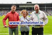 15 June 2019; Pictured at the launch of the Tipperary v Limerick Legends Hurling Clash in aid of The Alzheimer Society of Ireland, which will be held on Saturday, September 7th 2019 (5.00pm Throw-In) during World Alzheimer’s Month 2019, are, from left, Ciaran Carey former Limerick star, Kathy Ryan Dementia Advocate and Kevin Quaid at Semple Stadium in Thurles, Tipperary. The match will be held at Nenagh Éire Óg grounds and is being organised by two leading dementia advocates Kevin Quaid and Kathy Ryan who both have a dementia diagnosis. Tickets will be available on Eventbrite. Photo by Ray McManus/Sportsfile