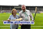 15 June 2019; Pictured at the launch of the Tipperary v Limerick Legends Hurling Clash in aid of The Alzheimer Society of Ireland, which will be held on Saturday, September 7th 2019 (5.00pm Throw-In) during World Alzheimer’s Month 2019, are, left Kathy Ryan, Demntia Advocate and right, Kevin Quaid at Semple Stadium in Thurles, Tipperary. The match will be held at Nenagh Éire Óg grounds and is being organised by two leading dementia advocates Kevin Quaid and Kathy Ryan who both have a dementia diagnosis. Tickets will be available on Eventbrite. Photo by Ray McManus/Sportsfile