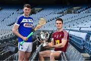 19 June 2019; Joe McDonagh Cup finalists Paddy Purcell of Laois, left, and Aonghus Clarke of Westmeath during a Joe McDonagh Cup, Christy Ring, Nicky Rackard & Lory Meagher Cup Final media event at Croke Park in Dublin. Photo by Matt Browne/Sportsfile
