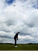 19 June 2019; Gerold Folk of Austria prepares to tee-off during day 3 of the R&A Amateur Championship at Portmarnock Golf Club in Dublin. Photo by Harry Murphy/Sportsfile