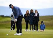 19 June 2019; Spectators watch play on the 11th fairway during day 3 of the R&A Amateur Championship at Portmarnock Golf Club in Dublin. Photo by Harry Murphy/Sportsfile