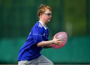 22 June 2019; Ahead of the start of the first ever Bank of Ireland Leinster Rugby Inclusion Camps on the 2nd July in Terenure RFC, the final training session for camp coaches was held in UCD today by Leinster Rugby Spirit Officer, Stephen Gore and Ken Moore, Summer Camp Co-ordinator. Also taking part in the training session were children and parents involved with the Down Syndrome Centre, one of Leinster Rugby’s charity partners. The Bank of Ireland Leinster Rugby Inclusion Camps provide children with all disabilities aged between six and 15, a fun-filled three days of rugby during the summer holidays. The camps will take place in Terenure, Greystones, Navan, Tullamore and Newbridge and are focused on adapting rugby to meet the needs of camp-goers to maximise enjoyment and learning to play the Leinster Way. Further information is available at: https://www.leinsterrugby.ie/camps/inclusion-camps. Pictured is Tony Geoghegan, aged 11, during the training session. Photo by Daire Brennan/Sportsfile