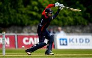 22 June 2019; James McColum of Northern Knights bats during the IP20 Cricket Inter-Pros match between North West Warriors and Northern Knight at Pembroke Cricket Club in Dublin. Photo by Harry Murphy/Sportsfile