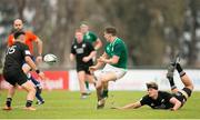22 June 2019; Liam Turner of Ireland passes the ball during the World Rugby U20 Championship Pool B match between New Zealand and Ireland at Club Old Resian in Rosario, Argentina. Photo by Florencia Tan Jun/Sportsfile