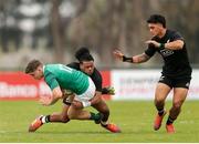 22 June 2019; Cormac Foley of Ireland is tackled during the World Rugby U20 Championship Pool B match between New Zealand and Ireland at Club Old Resian in Rosario, Argentina. Photo by Florencia Tan Jun/Sportsfile