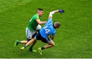 23 June 2019; Shane McEntee of Meath and Paul Mannion of Dublin during the Leinster GAA Football Senior Championship Final match between Dublin and Meath at Croke Park in Dublin. Photo by Brendan Moran/Sportsfile