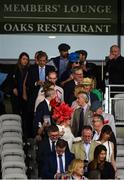 28 June 2019; A general view of racegoers being evacuated from the main stand after the fire alarm was raised, which turned out to be a false alarm, during the Comer Group International Curragh Cup race during day two of the Irish Derby Festival at The Curragh Racecourse in Kildare. Photo by Barry Cregg/Sportsfile